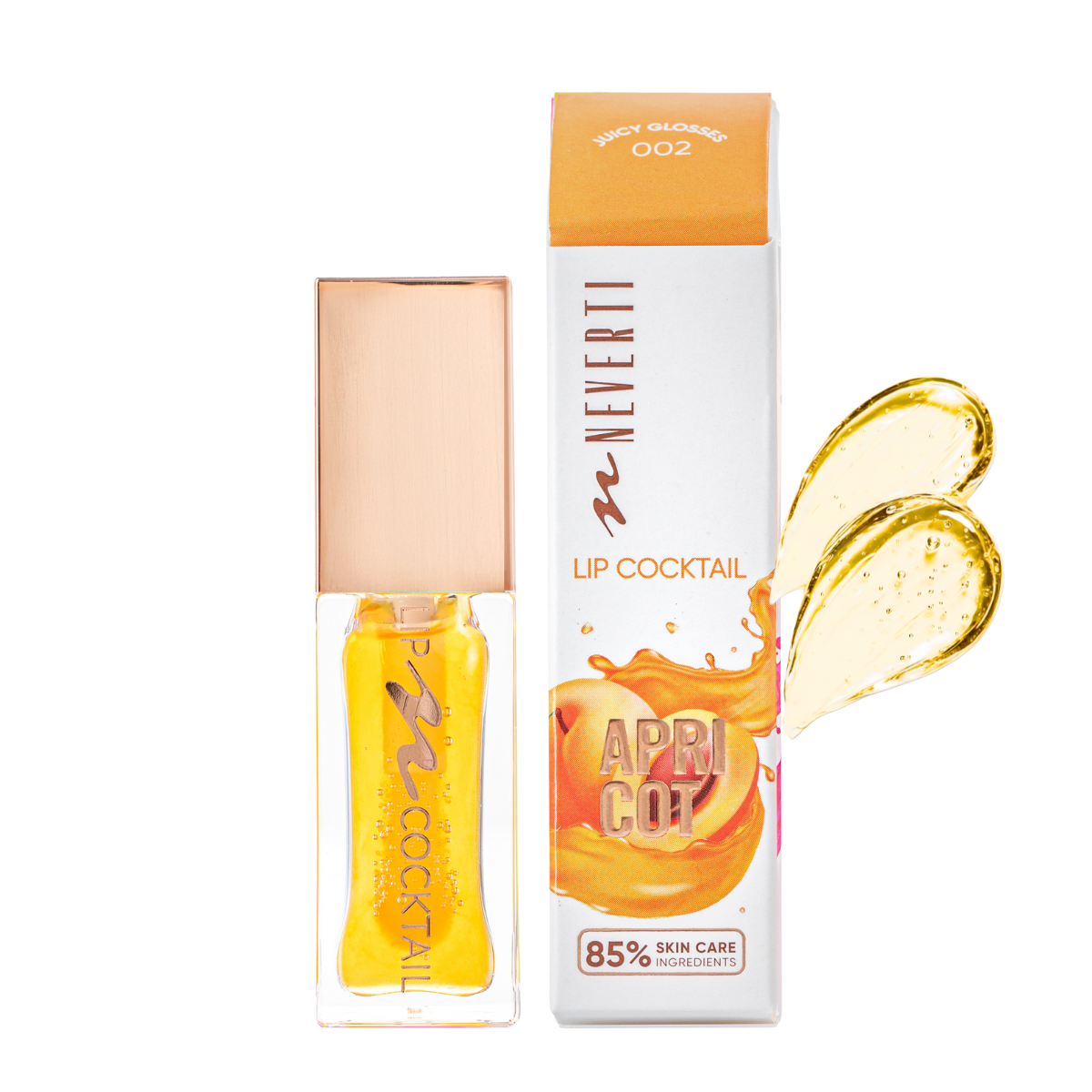 Олія для губ зволожувальна Neverti Lip Cocktail з вітаміном Е 002 Apricot NP805 7 мл