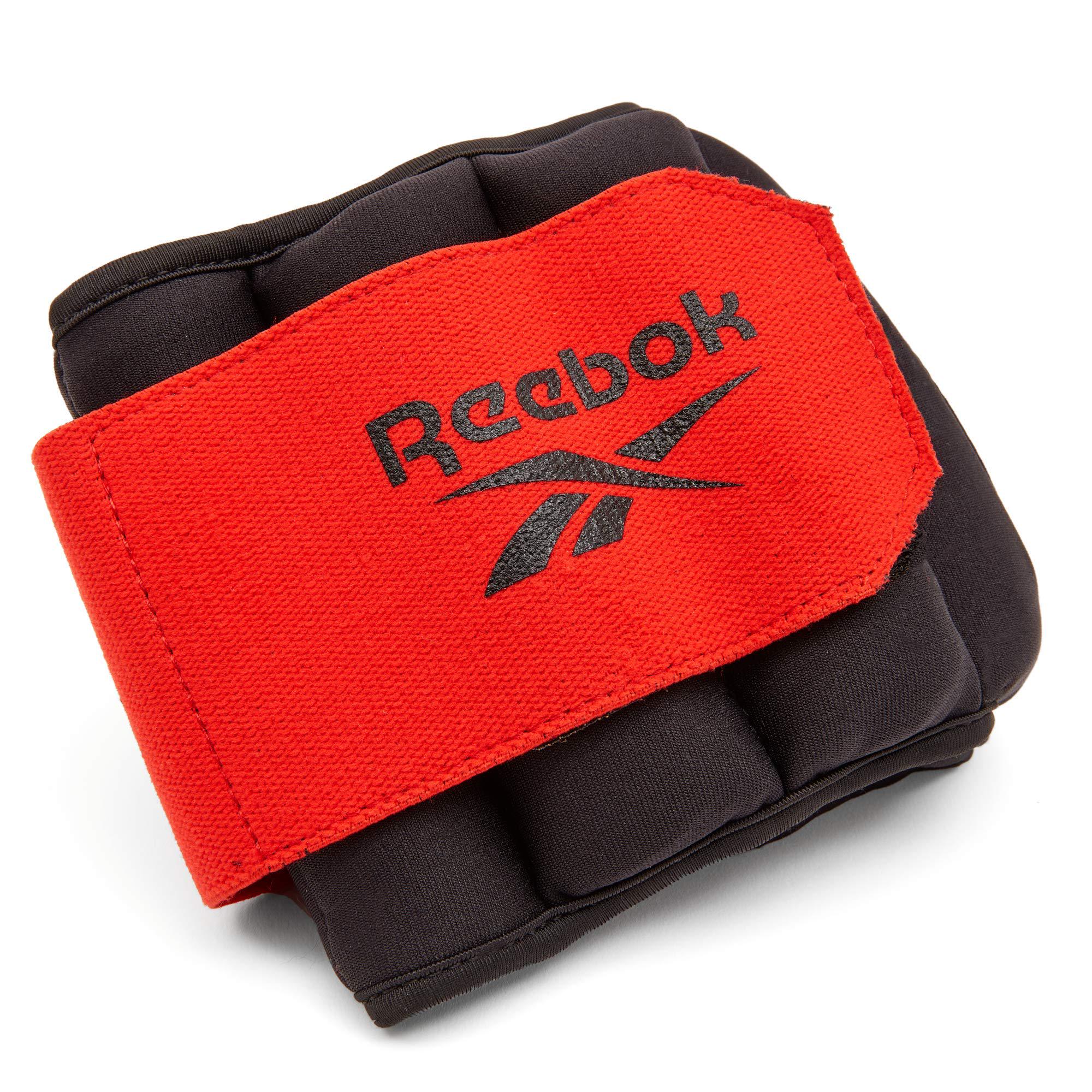 Утяжелители запястья Reebok Flexlock Wrist Weights Unisex 1,5 кг Черный/Красный (885652017213) - фото 1