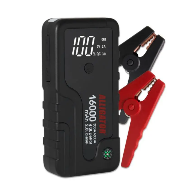 Пусковий пристрій Alligator JS841 12В 300-600A Power Bank 16000 mAh Чорний (29256742)