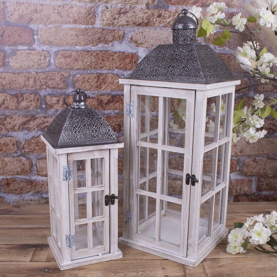 Фонарь деревянный 2 шт. (2937-2)