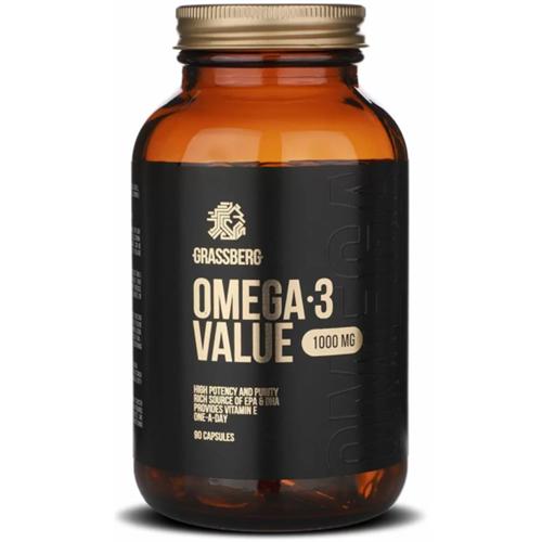 Омега 3 Grassberg Omega-3 Value 1000 мг 90 Caps