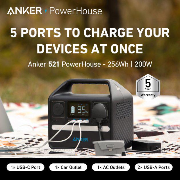 Зарядна станція Anker 521 Power House (6837225) - фото 12