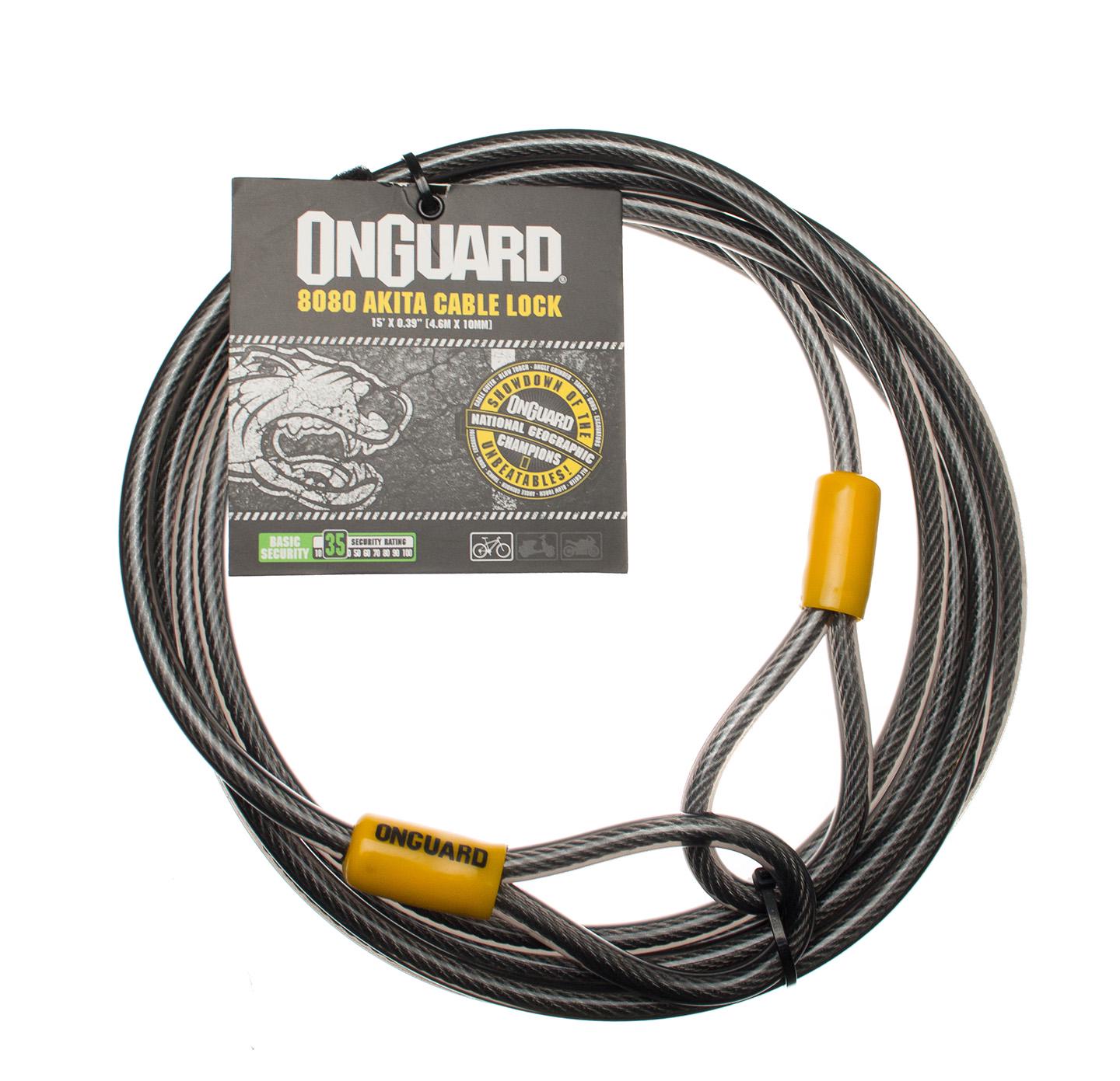 Трос Onguard 8080 AKITA Wire 460 см х 10 мм Чорний - фото 2