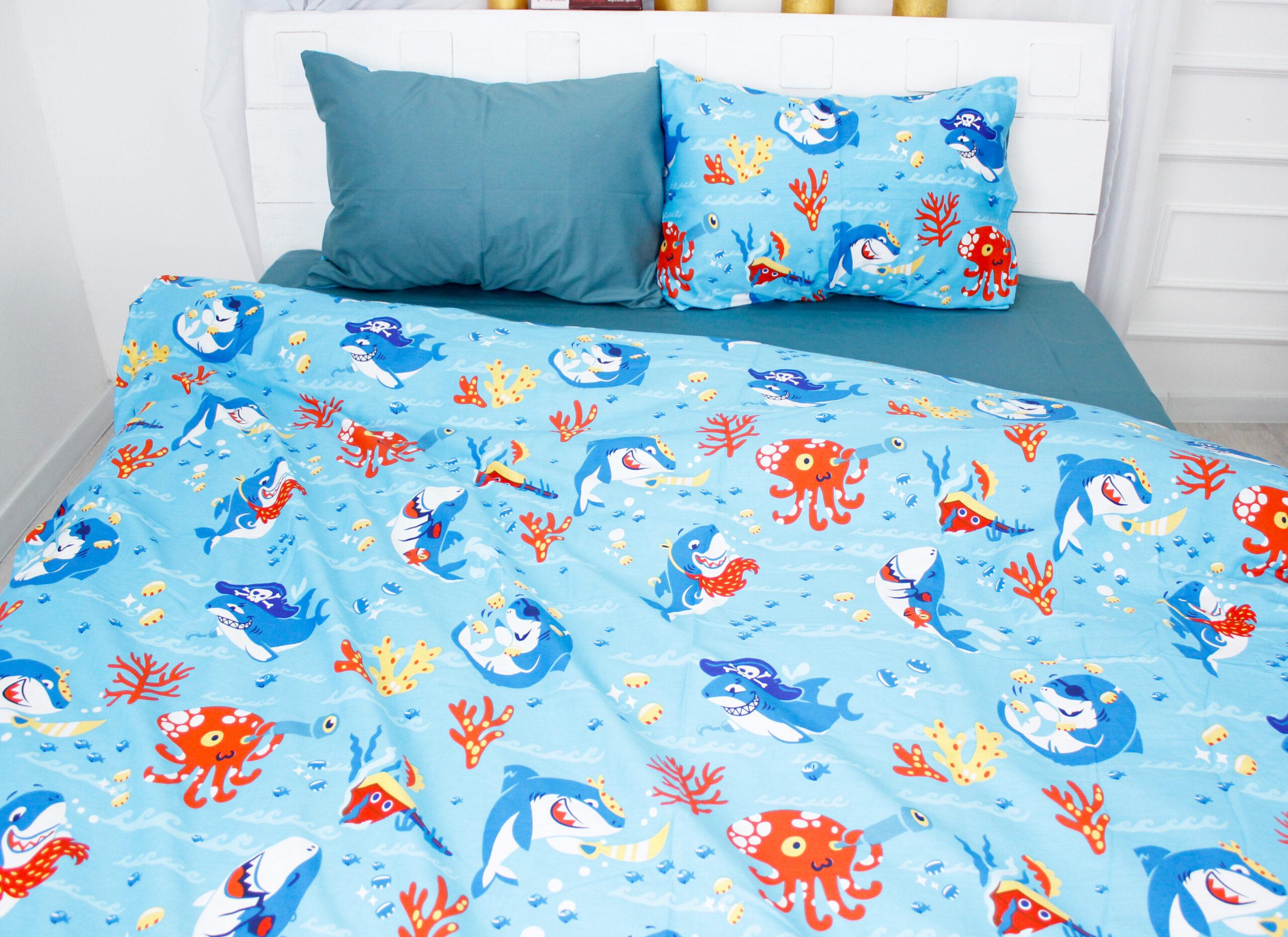 Комплект постельного белья MirSon 22-1314 Cerulean детский сатин 110х140 см (2200005112502)