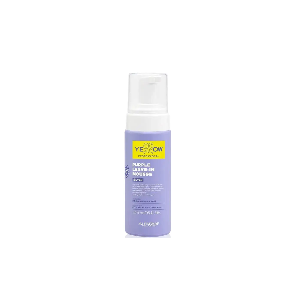 Мус для нейтралізації жовтизни волосся Yellow Silver Leave in Mousse 160 мл