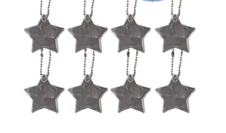 Брелки светоотражающие 8 шт. 50 мм Серый (123600) - фото 2 Брелки светоотражающие 8 шт. 50 мм Серый (123600) - фото 2