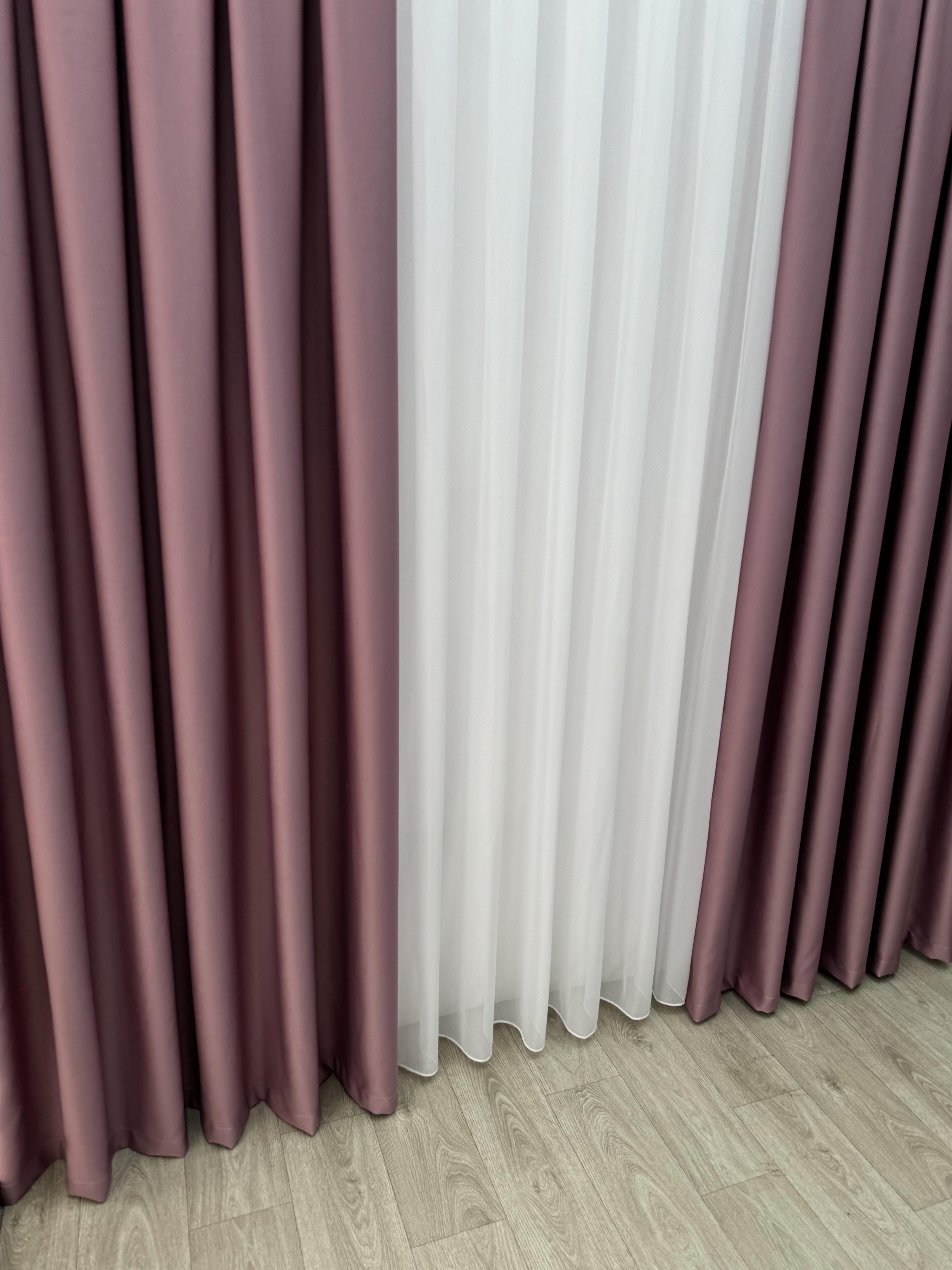 Штора блекаут на тасьмі 6 см 150х270 см Лавандовий (11916987) - фото 4 Штора блекаут на тасьмі 6 см 150х270 см Лавандовий (11916987) - фото 4