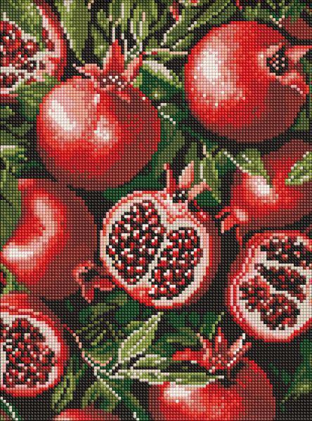 Алмазная мозаика Ideyka Гранат в разрезе 30x40 см (Id-AMO8290)