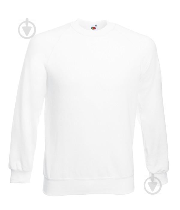 Свитшот Fruit of the Loom Classic raglan sweat L Белый (062216030L) - фото 1