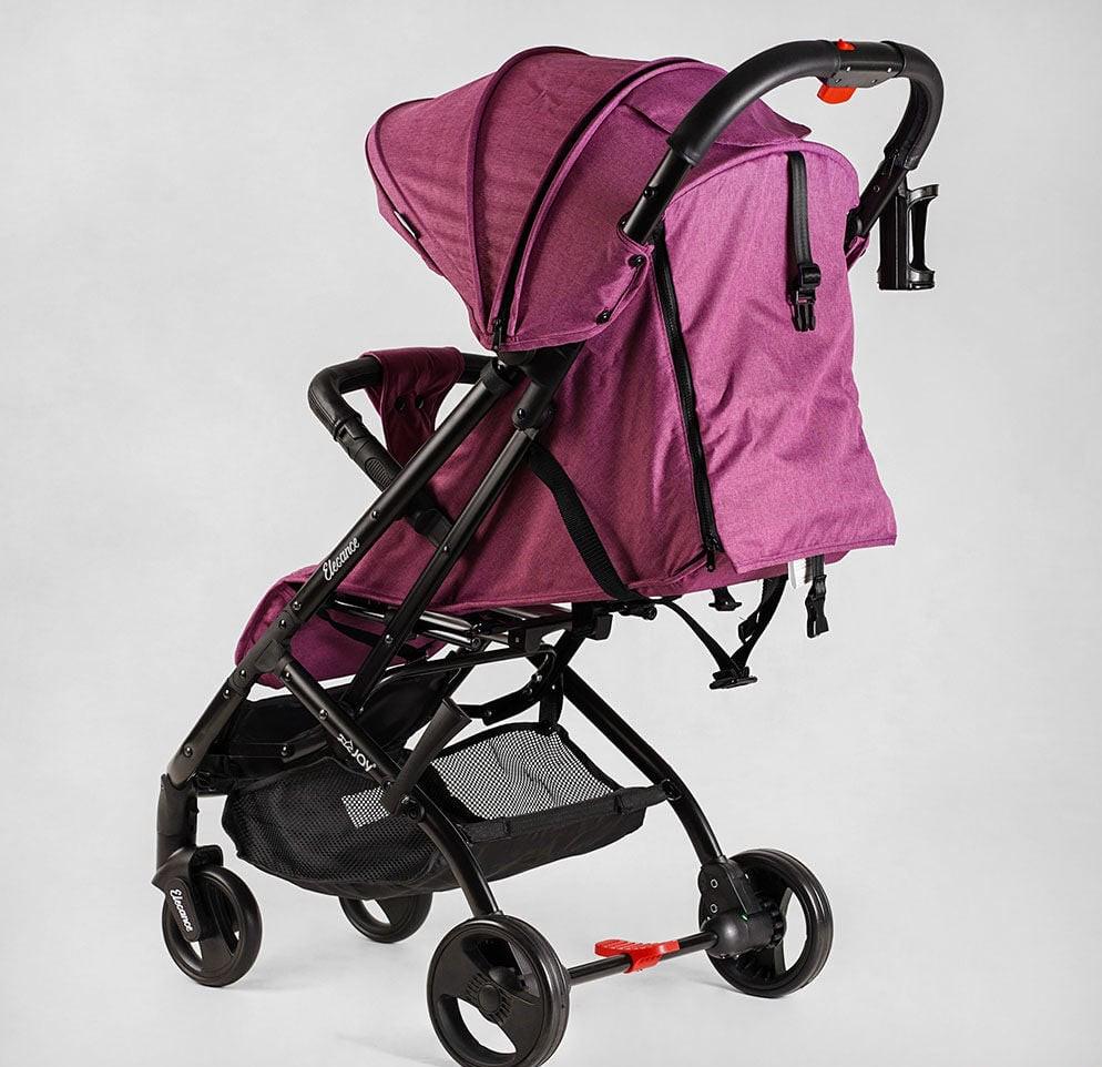 Коляска прогулочная Joy Elegans A-16207 со стальной рамой/футкавером/подстаканником (23868045) - фото 10