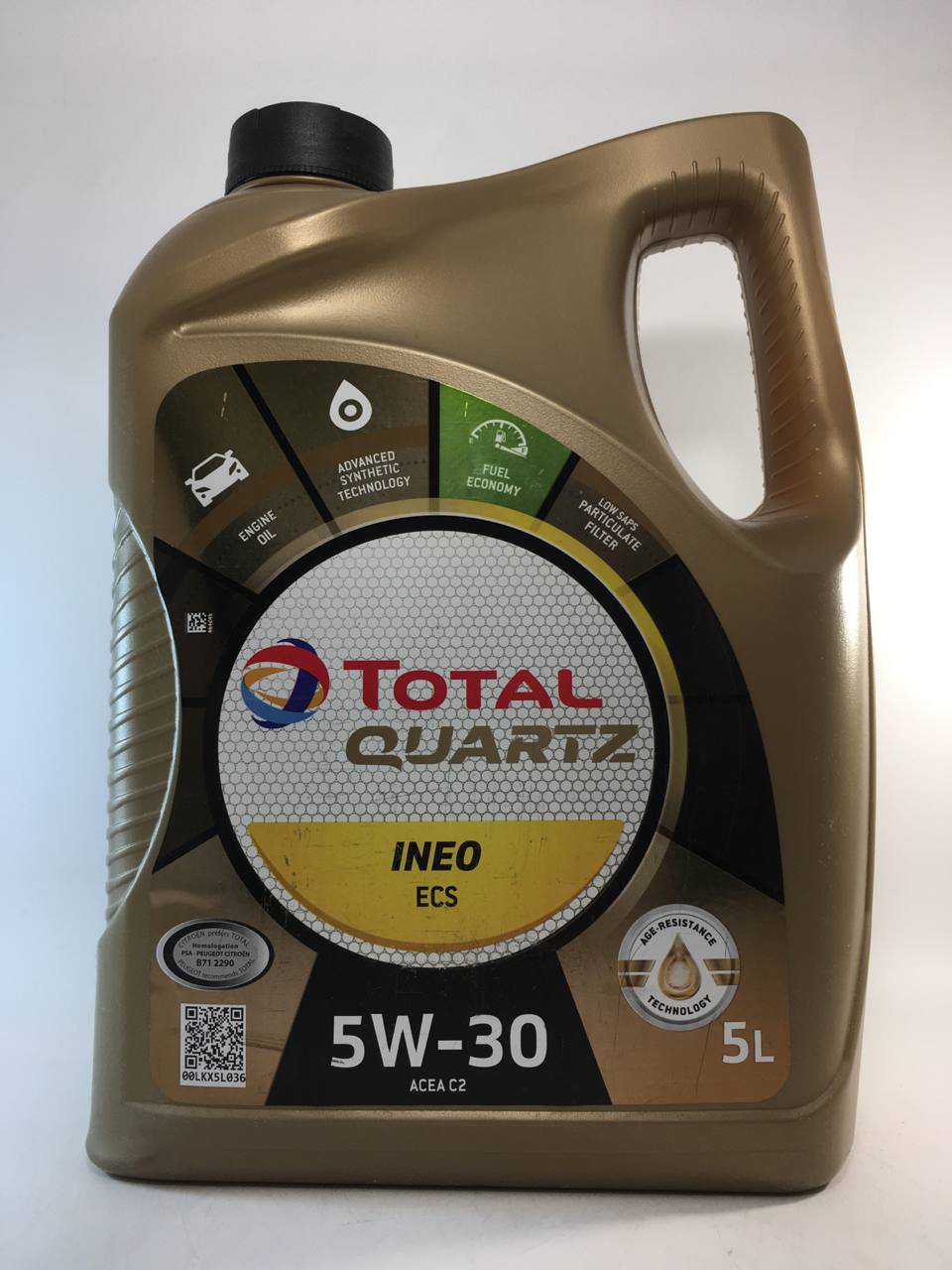 Моторное масло Total Quartz Ineo ECS C2 5W-30 5 л (151261)
