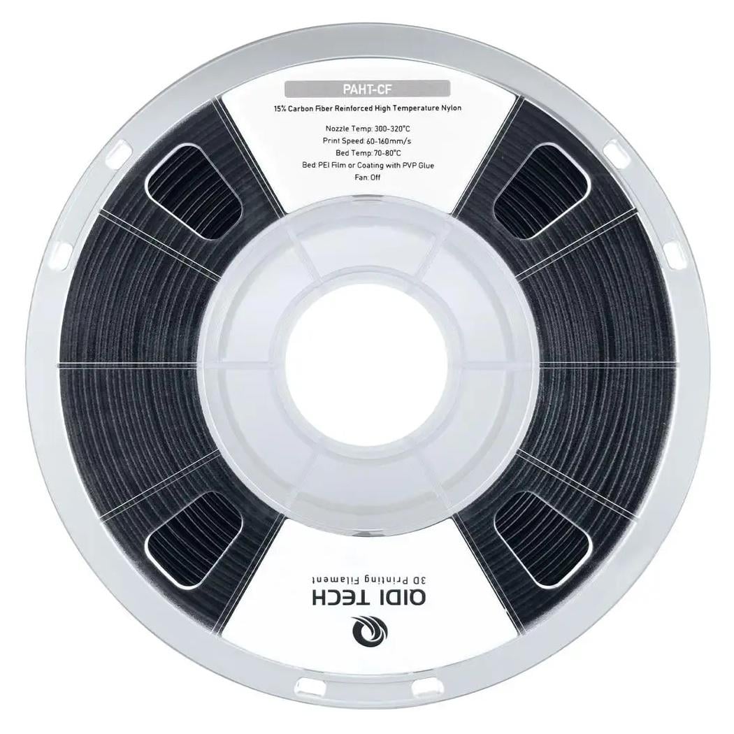 Пластик QIDI TECH PAHT-CF PPA-CF 1 кг Черный (PAHT-CF001)
