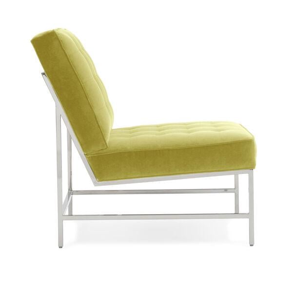 Крісло м'яке JecksonLoft Бос Люкс на металевому каркасі велюр Салатовий (046) - фото 3