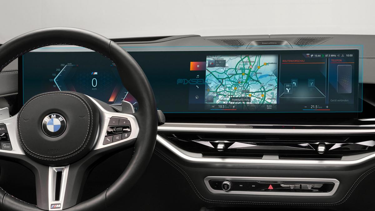 Стекло защитное Pixsel гибридный глянец на приборную панель BMW X6 30,1“ 2023 G06