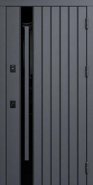 Входная дверь Qdoors АРТ Стрит 3К ручка скоба улица 850х2040 мм Дуб темный