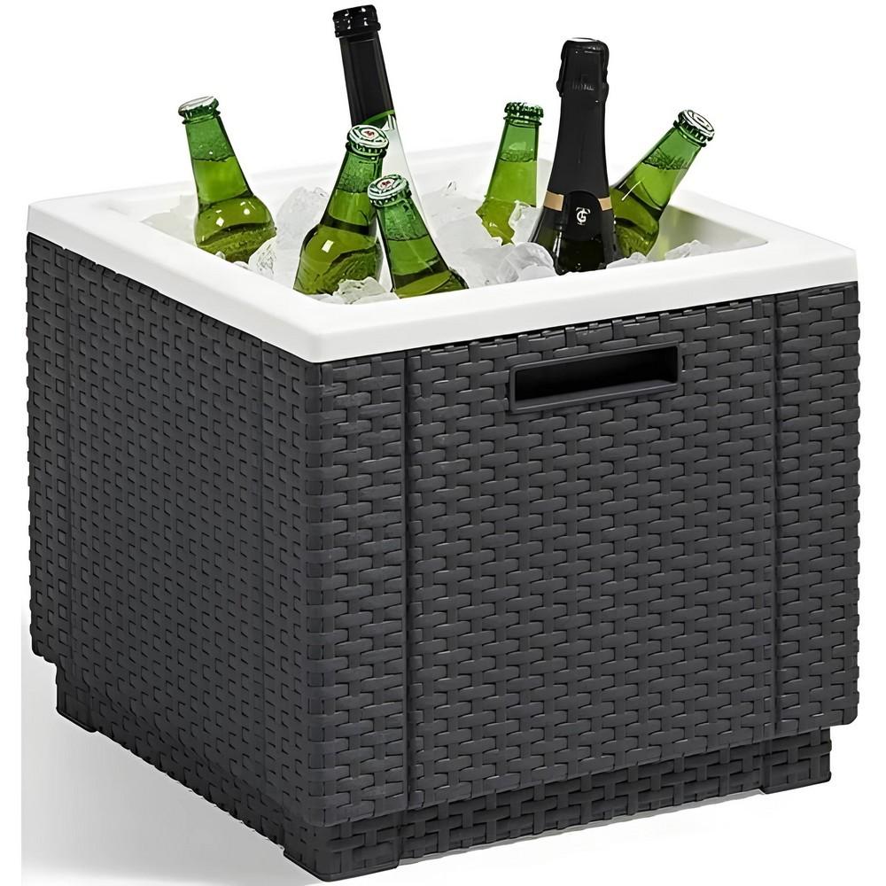 Стол-бар Keter Ice Cube Графитовый (213828) - фото 3 Стол-бар Keter Ice Cube Графитовый (213828) - фото 3