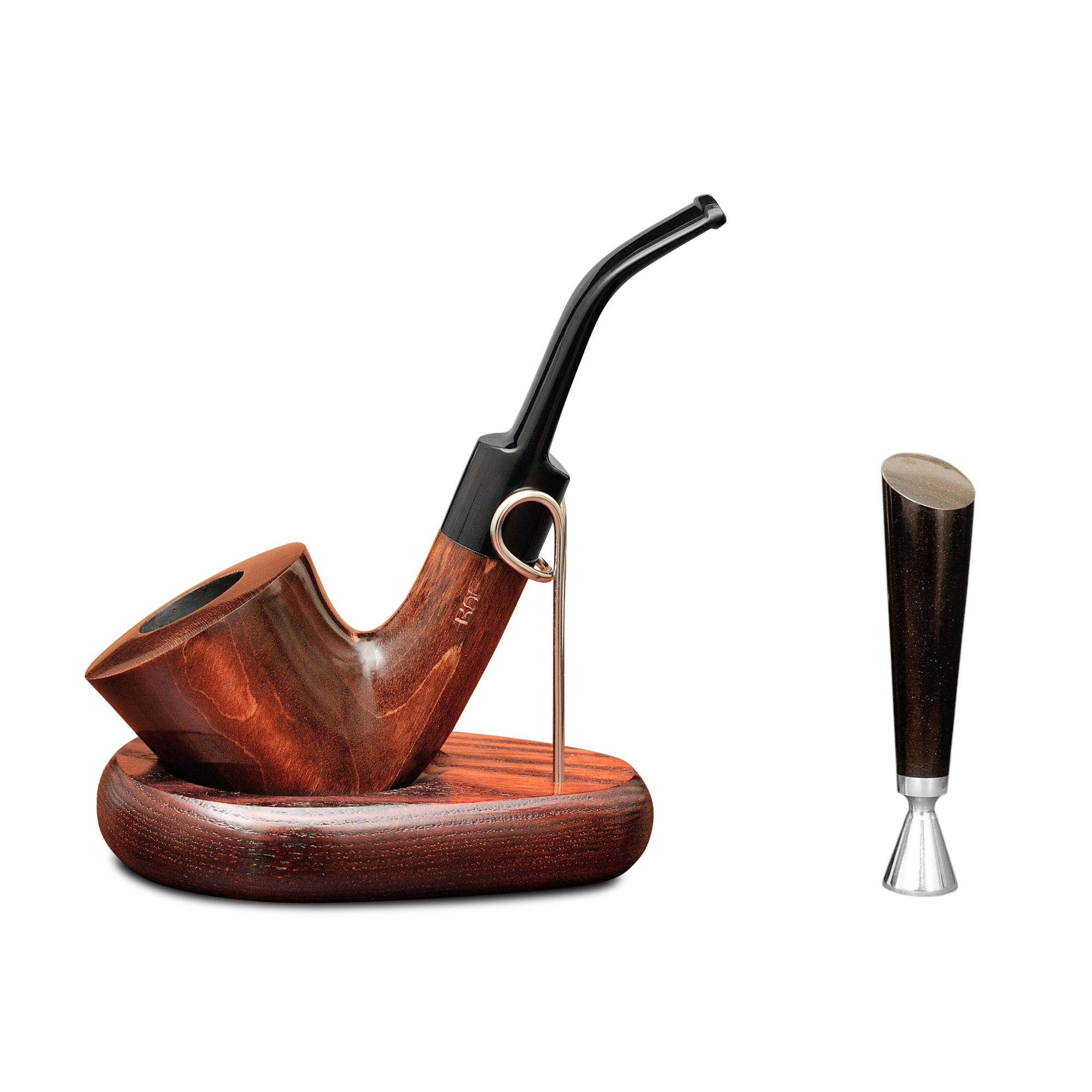 Курильна трубка KAFpipe Bent Dublin №203 Груша з підставкою/тампером