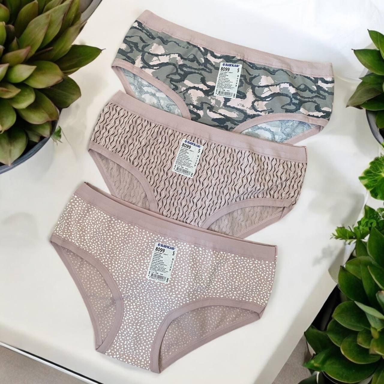 Трусы женские BAYKAR Микс 3XL р. 52-54 3 шт. (8099)