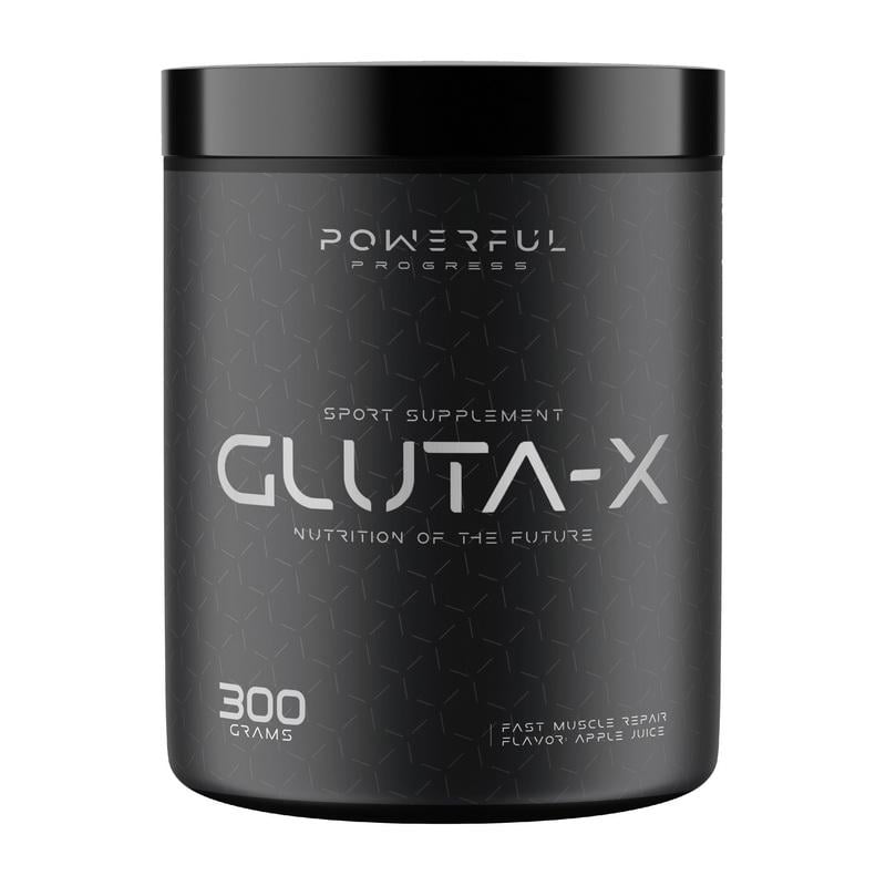 Глютамін без цукру Powerful Progress Gluta-X 300 г Зелене яблуко