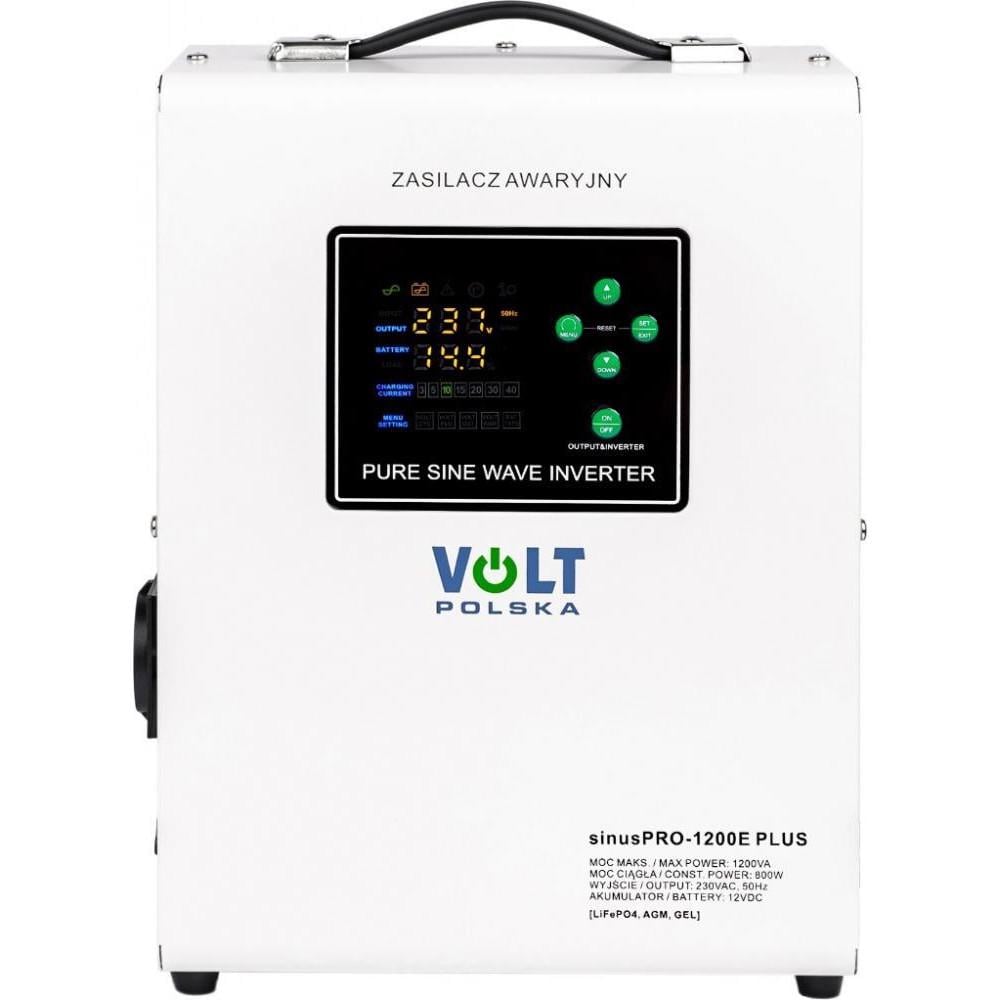Источник бесперебойного питания Volt Polska Sinus Pro 1200 E PLUS 12/230V 800/1200W (3SPM12012M) Источник бесперебойного питания Volt Polska Sinus Pro 1200 E PLUS 12/230V 800/1200W (3SPM12012M)