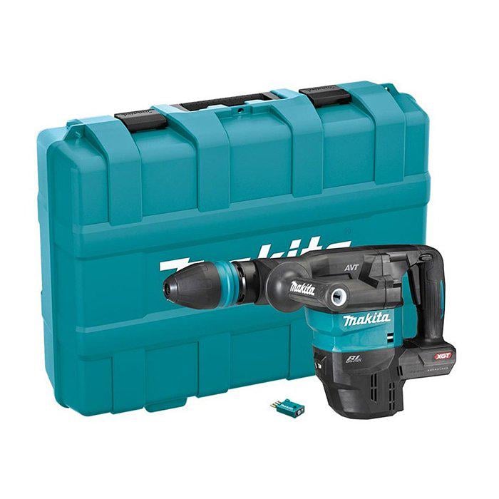 Аккумуляторный отбойный молоток Makita HM001GZ02 XGT (40В, SDS-max) отбойник бетонолом из системой AWS без АКБ и зарядного устройства (4765)