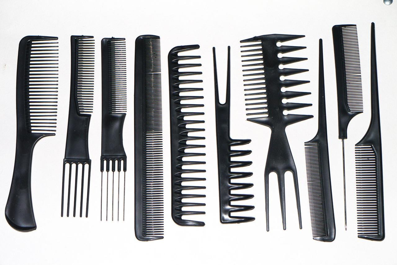 Набор расчесок парикмахерских ДенІС professional 10 шт. (1453070623)