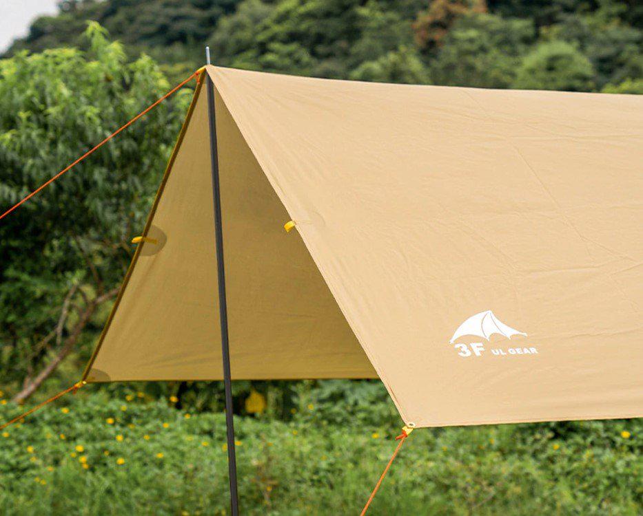 Тент 3F Ul Gear 210T Tarp 4 x 3 Хаки - фото 7