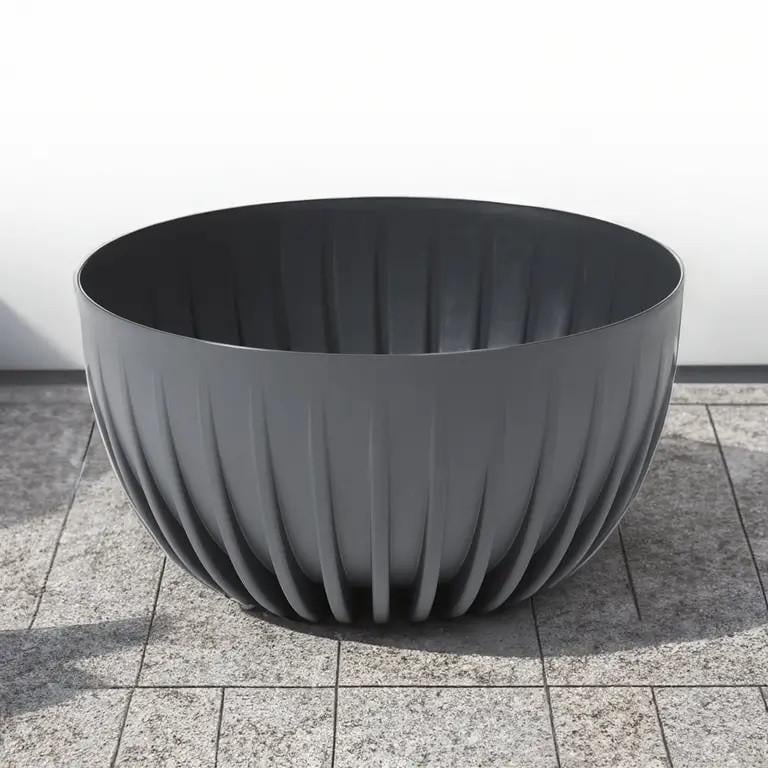 Вазон для цветов Lamela MIRA BOWL 236х140 мм Антрацит (25419751822) - фото 2 Вазон для цветов Lamela MIRA BOWL 236х140 мм Антрацит (25419751822) - фото 2