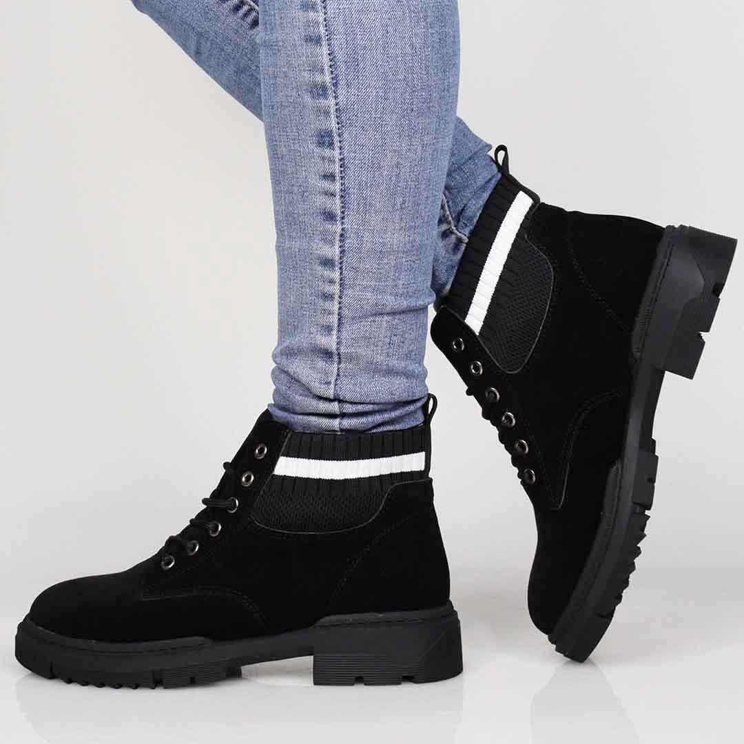 Ботинки женские с неопреновой резинкой 326674 р. 39 24,5 см