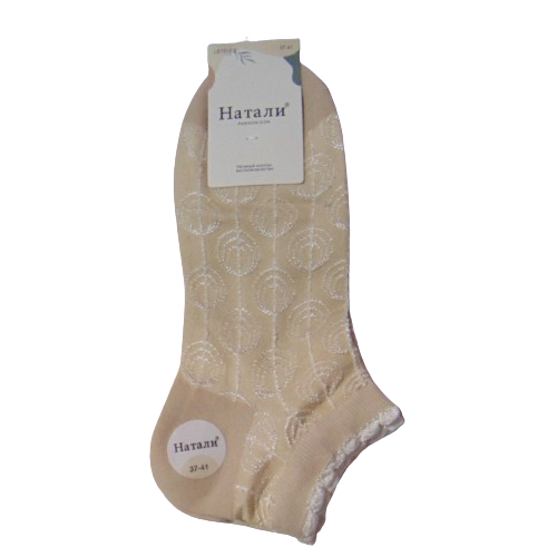 Носки женские короткие с узором Натали р. 37-41 Бежевый (2135630908)