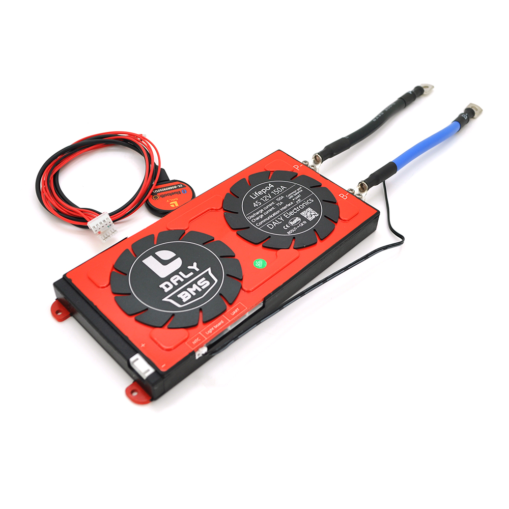 Плата BMS DaLy LiFePO4 12V 4S 75/150A с Bluetooth для электромобиля (23809)