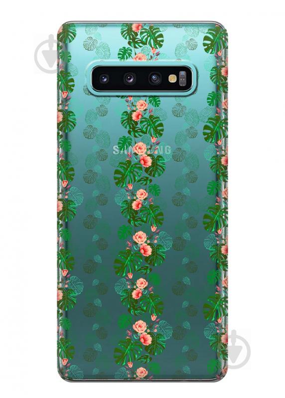 Чехол iSwag для Samsung Galaxy S10 Тропические листья (H407) Чехол iSwag для Samsung Galaxy S10 Тропические листья (H407)