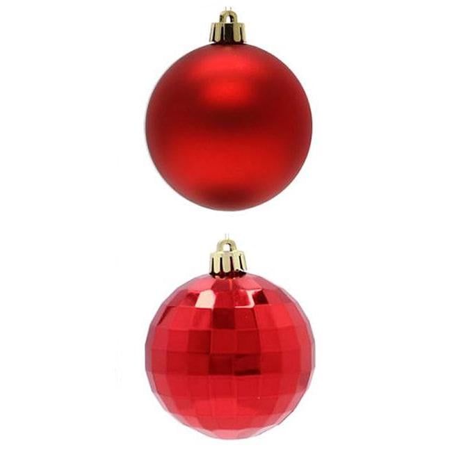 Набор пластиковых новогодних шаров Flora 8 шт. d 7 см (43135)