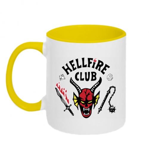 Чашка двухцветная Hellfire club 320 мл Белый с желтым (11179726-34-168811)