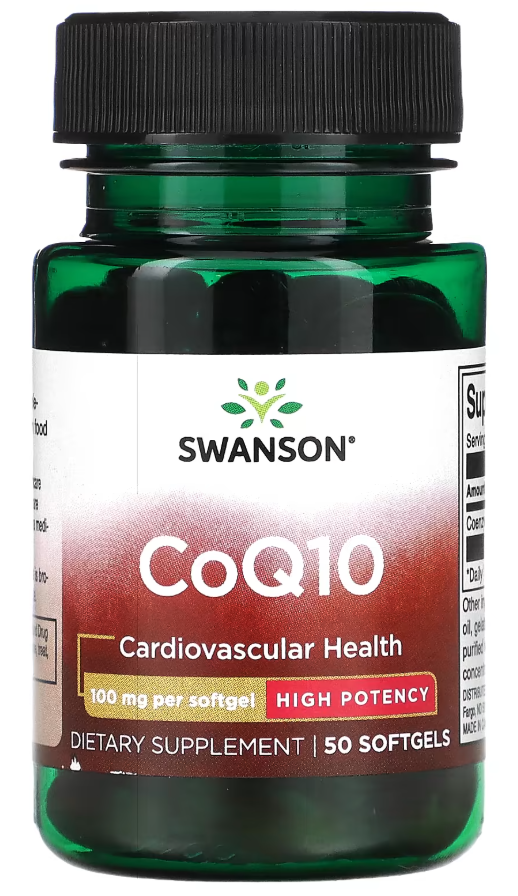 Добавка Коэнзим Q10 Swanson CoQ10 100 мг 50 софтгель
