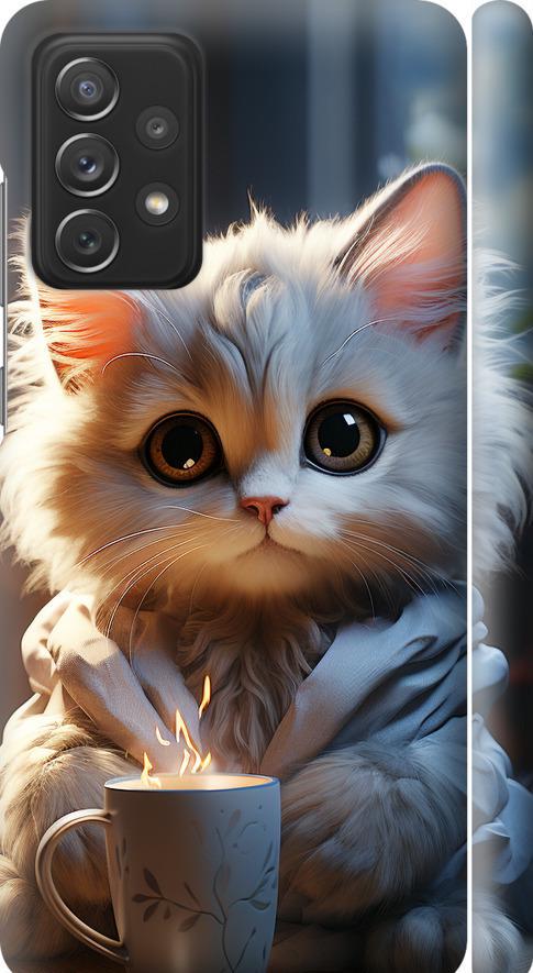 Чехол на Samsung Galaxy A72 A725F White cat (5646m-2247-42517)