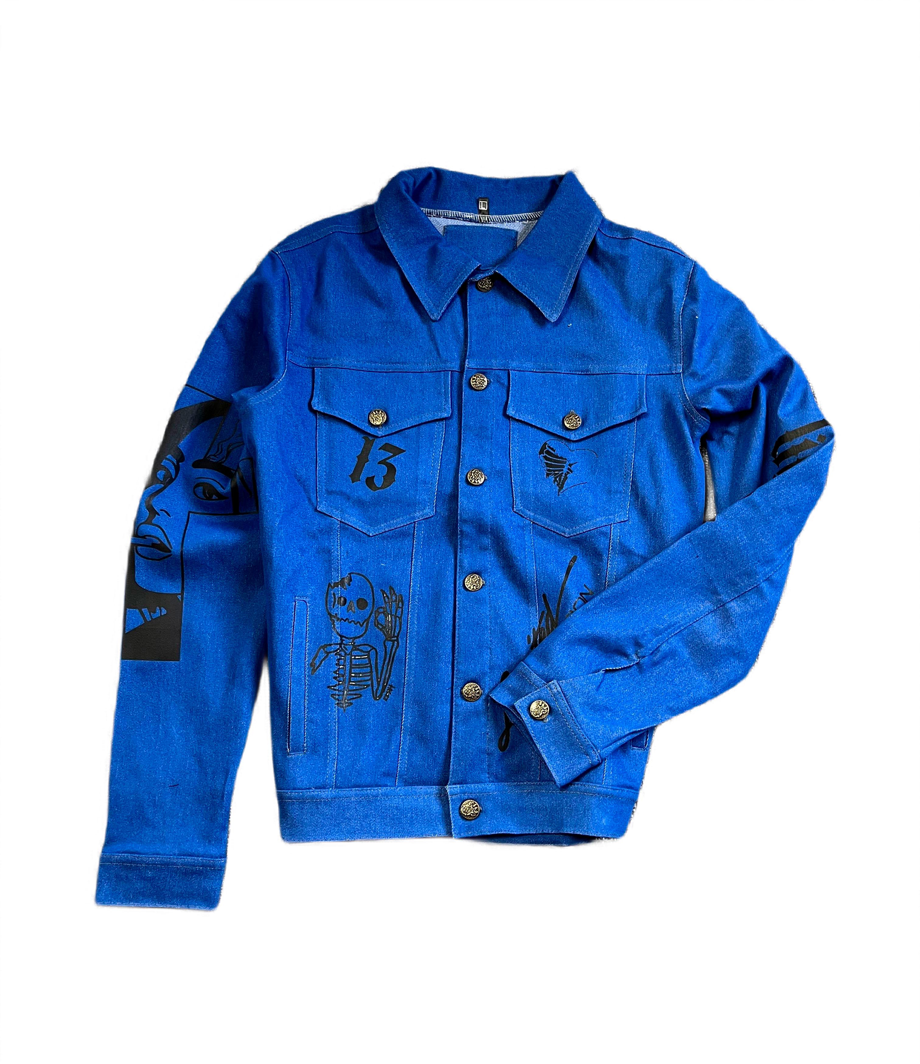 Куртка джинсовая 4-026 S Синий (21302)