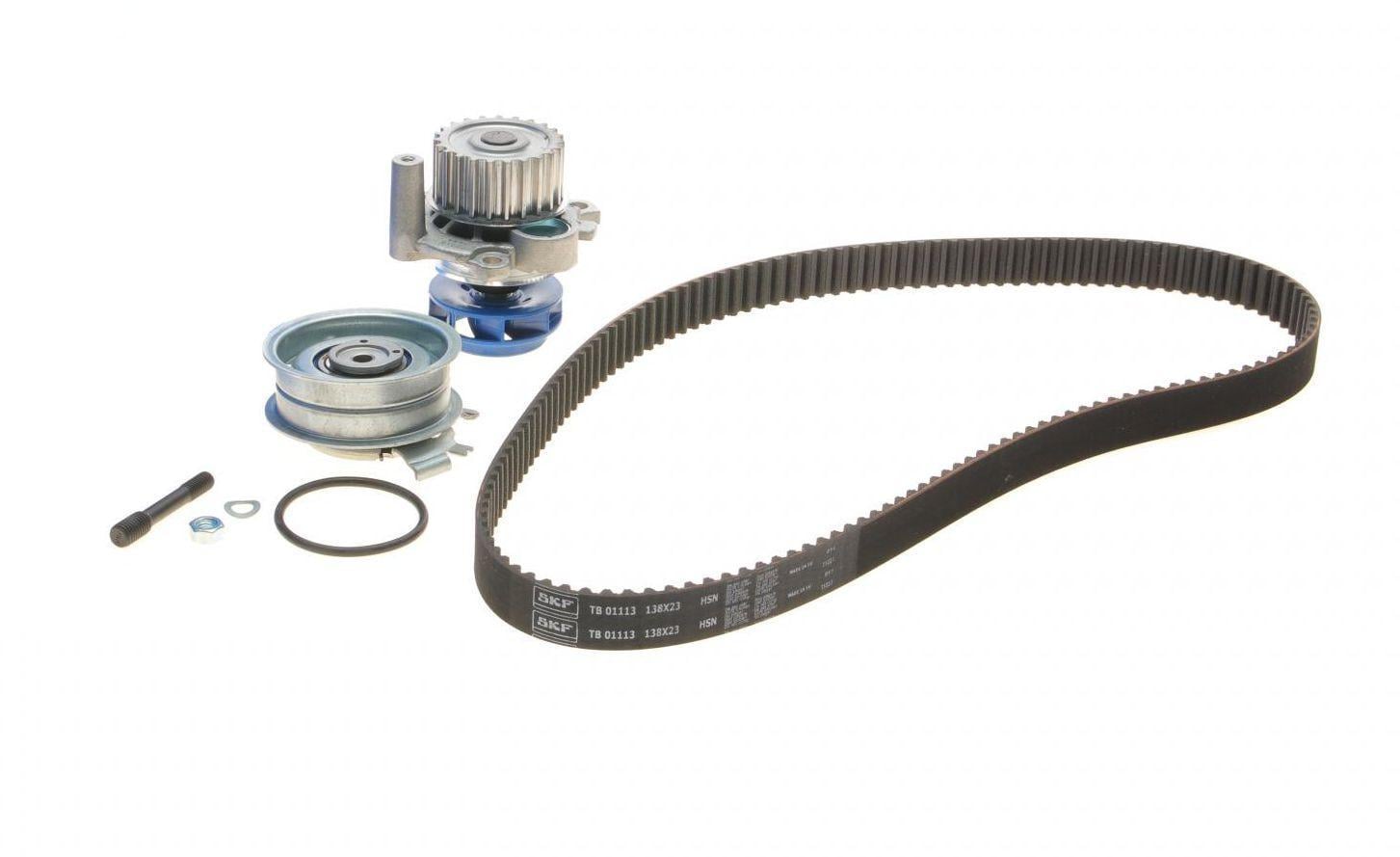 Комплект ГРМ и помпа SKF Skoda Fabia/Octavia/VW Caddy/Golf/Passat/T5 2.0/2.4D 99- 23x138z (VKMC 01113-2)