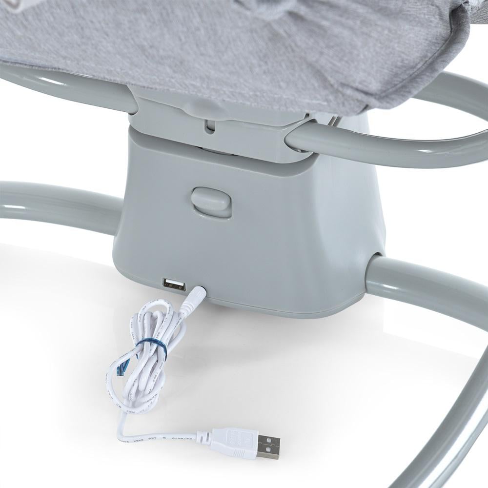 Заколисуючий центр-шезлонг 8114 Сіро-бежевий - фото 6 Заколисуючий центр-шезлонг 8114 Сіро-бежевий - фото 6