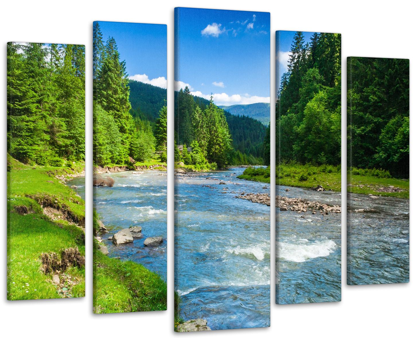 Картина модульная Горная река 115х170 см (Art-282_5)
