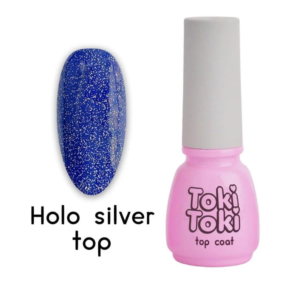 Топ без липкого шару Toki Toki Holo Silver Top 5 мл (2476040913) - фото 3 Топ без липкого шару Toki Toki Holo Silver Top 5 мл (2476040913) - фото 3