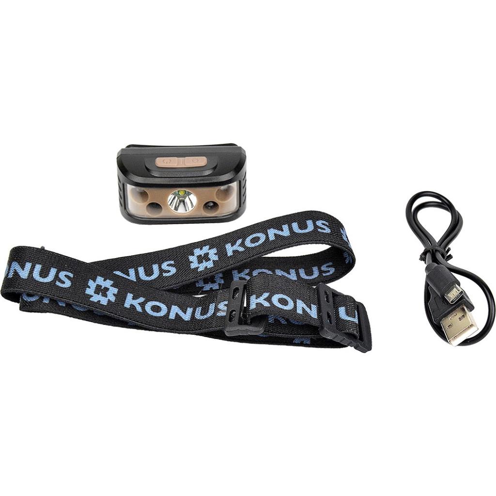 Ліхтар Konus Konusflash-7 Sensor USB Rechargeable 236 Lm (3924) - фото 3