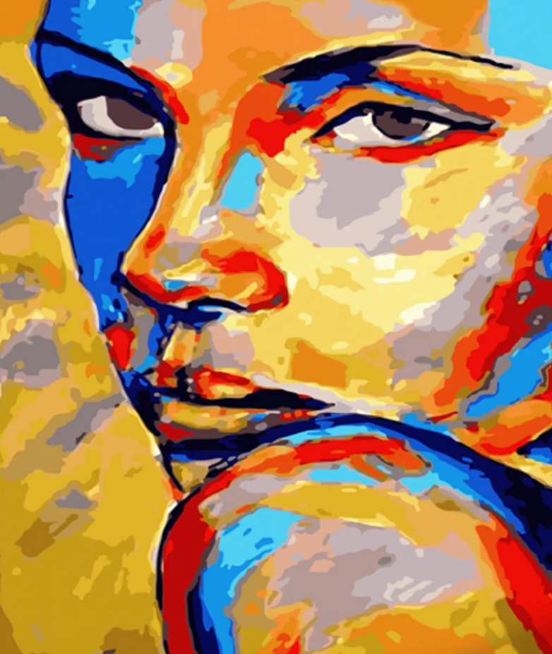 Картина по номерам Strateg Пятнистый взгляд 40x50 см (GS539)