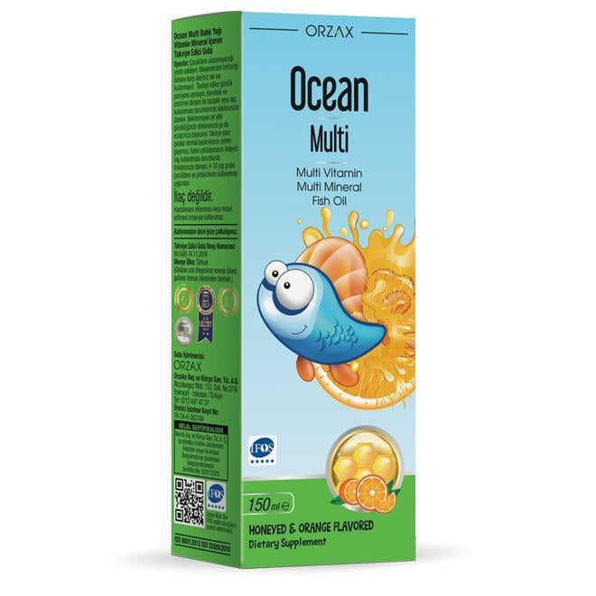 Витаминный комплекс Orzax Ocean Multi Syrup для детей с мультиминералами и Omega 3 150 мл (2776895039)