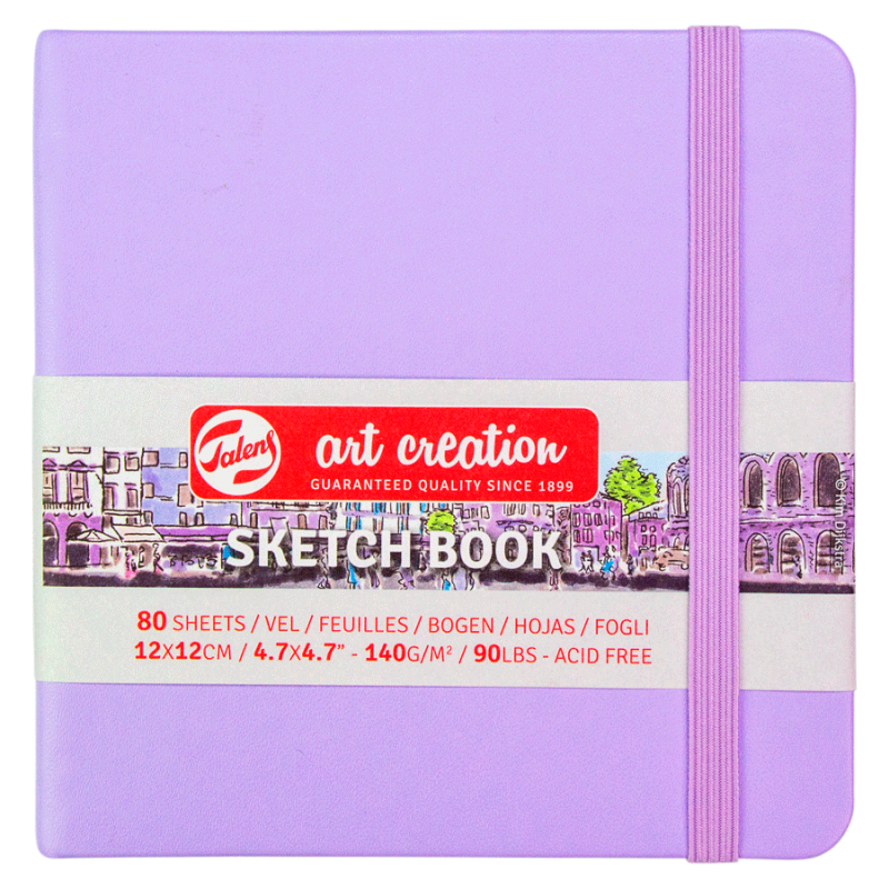 Блокнот для графики Talens Art Creation Royal Talens 140 г/м2 9x14 см 80 листов Pastel Violet (Az-271240) - фото 3