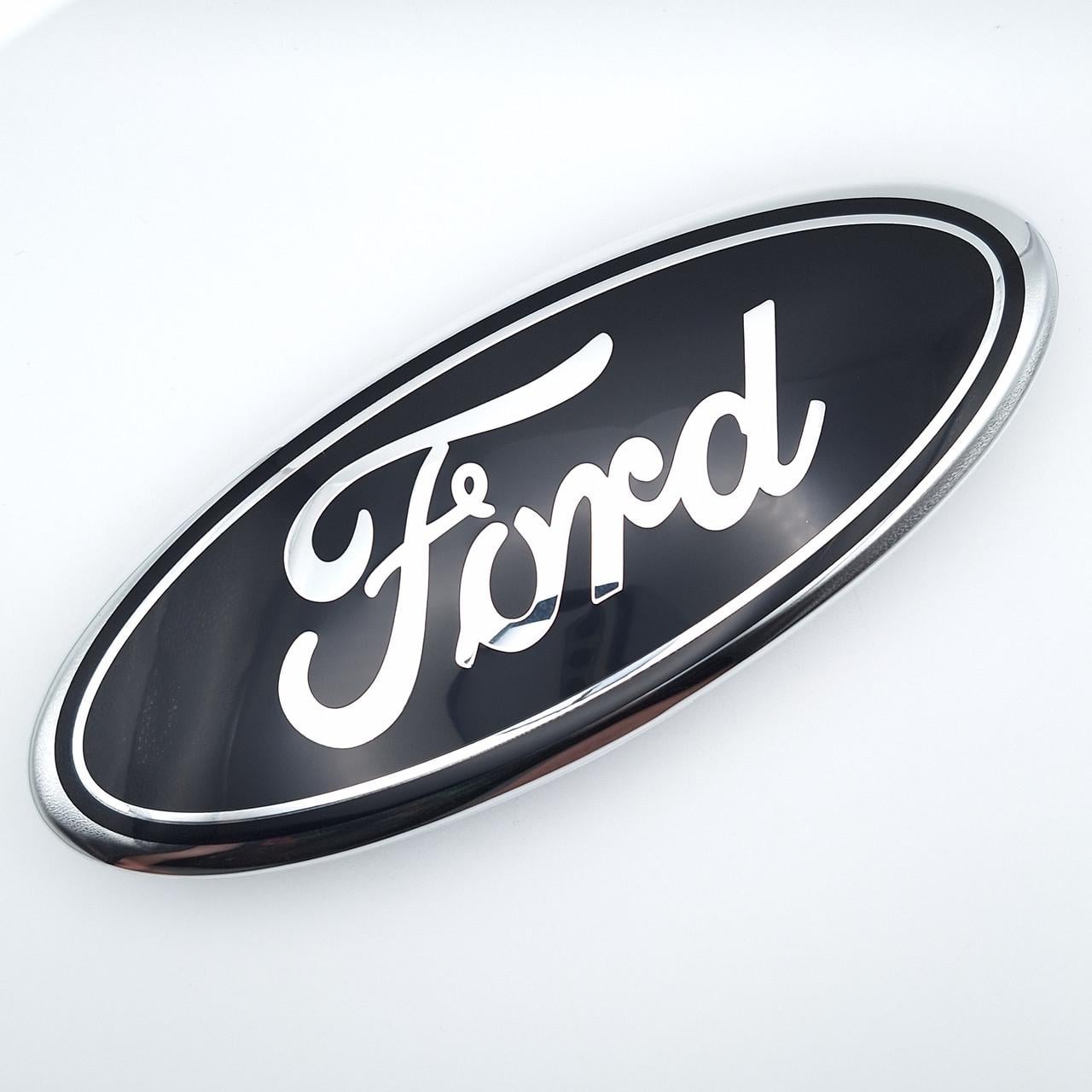 Эмблема Ford 225х88 мм Хром/Черный (2390699156)