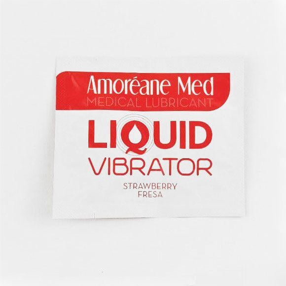 Пробник лубриканта з ефектом вібрації Amoreane Med Liquid Vibrator Strawberry 2 мл - фото 1 Пробник лубриканта з ефектом вібрації Amoreane Med Liquid Vibrator Strawberry 2 мл - фото 1