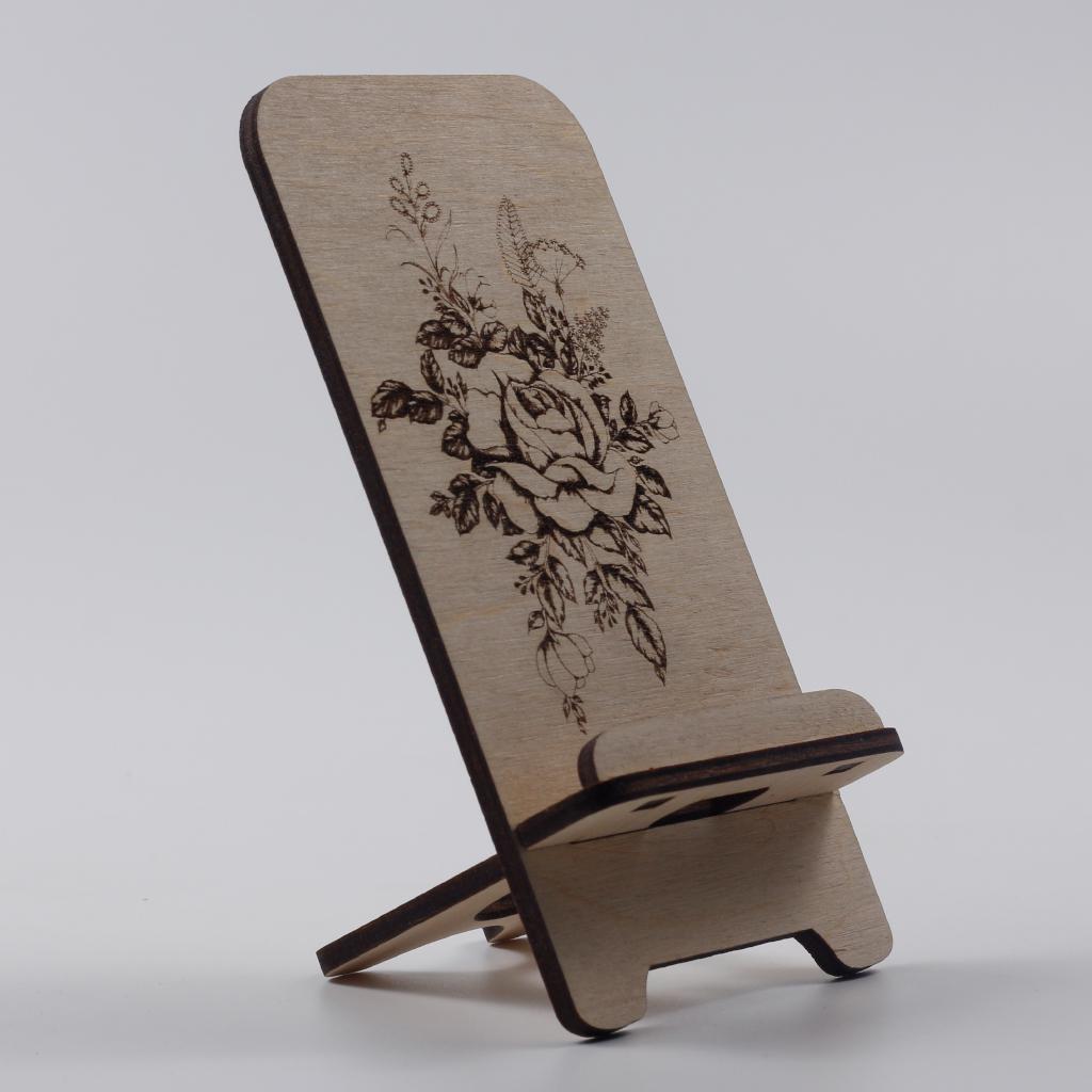 Підставка-тримач для телефону з дерева 49 (03020052) - фото 3 Підставка-тримач для телефону з дерева 49 (03020052) - фото 3