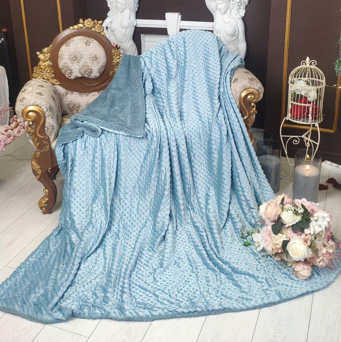 Хутряне покривало Koloco Кулька Тіфані 200х230 (141308) - фото 2 Хутряне покривало Koloco Кулька Тіфані 200х230 (141308) - фото 2