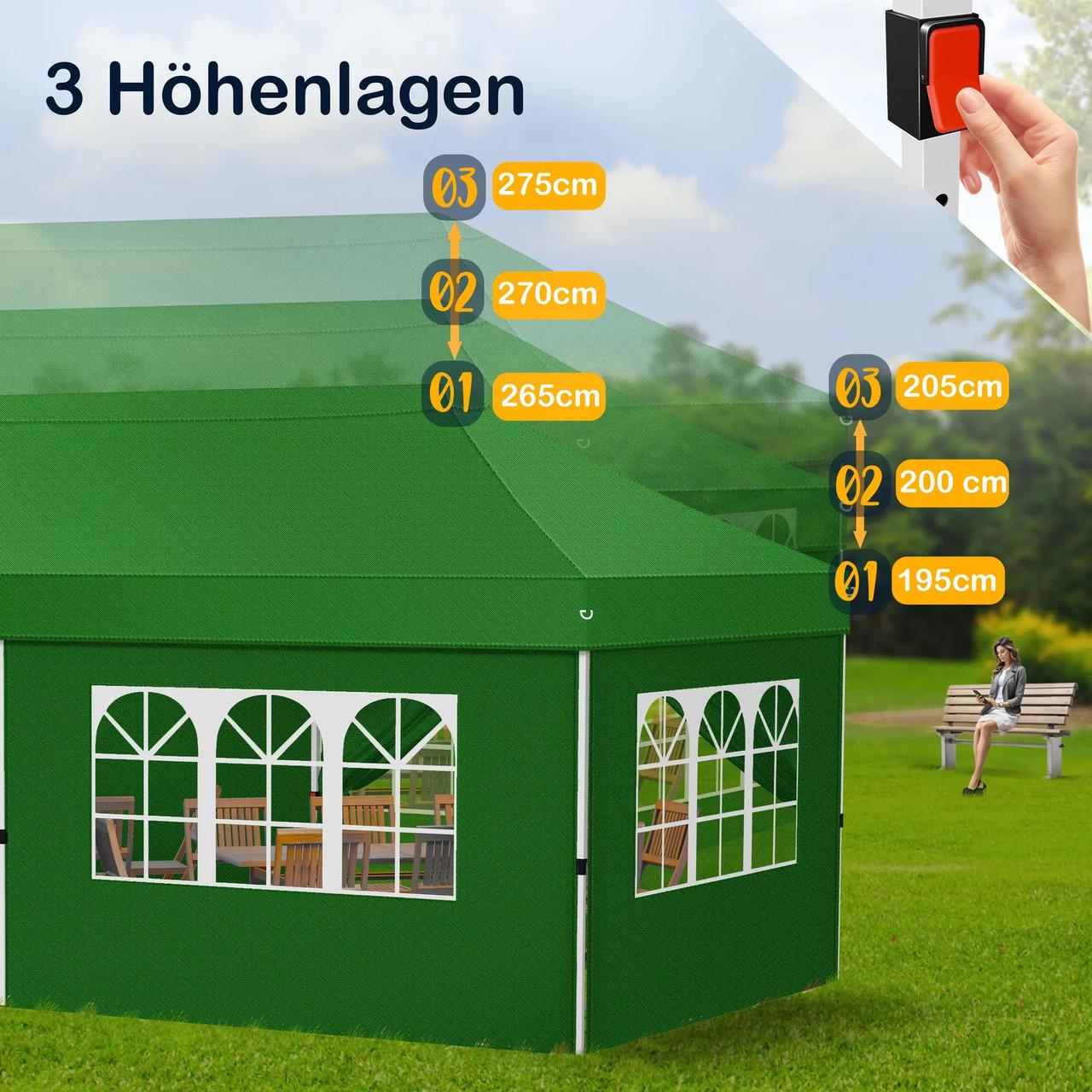 Павільйон садовий KESSER 6x3 м UV50+ Зелений - фото 10 Павільйон садовий KESSER 6x3 м UV50+ Зелений - фото 10